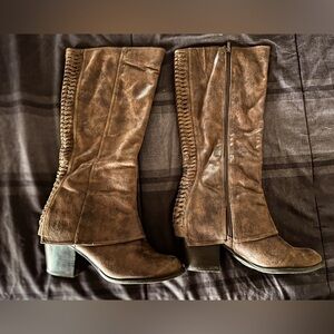 Fergalicous steampunk style heeled boot. Size 10